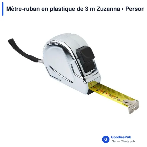 Mètre-ruban personnalisable de 3 m avec logo - Zuzanna - Image 3