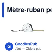 Mètre-ruban personnalisable de 3 m avec logo - Zuzanna - Miniature 5