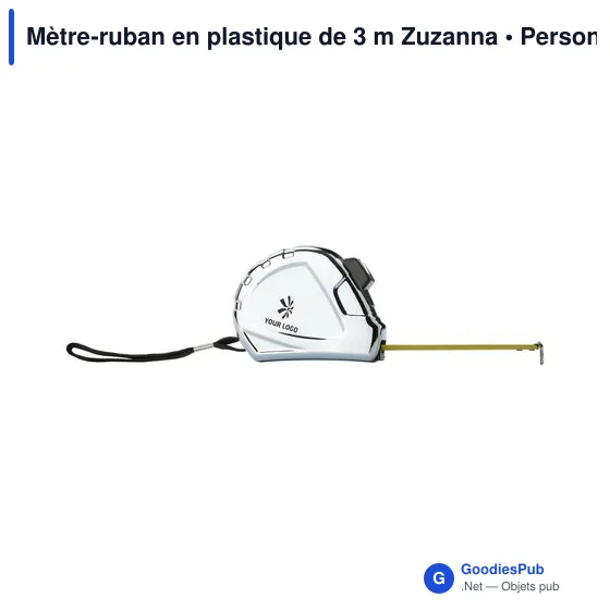 Mètre-ruban personnalisable de 3 m avec logo - Zuzanna - Image 5
