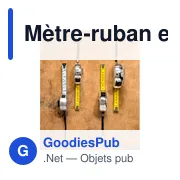 Mètre-ruban personnalisable de 5 m avec logo - Ahsan - Miniature 4