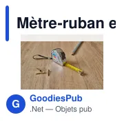 Mètre-ruban personnalisable de 5 m avec logo - Ahsan - Miniature 5