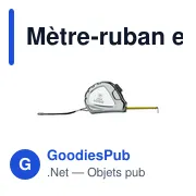 Mètre-ruban personnalisable de 5 m avec logo - Ahsan - Miniature 6