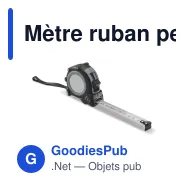 Mètre ruban personnalisable 3 m en ABS gris et noir avec logo - Fix - Miniature 2