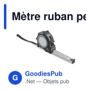 Mètre ruban personnalisable 5 m en TPR et acier avec logo - Fix - Miniature 2