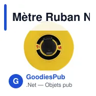 Mètre Ruban Nathor 15m - Miniature 3