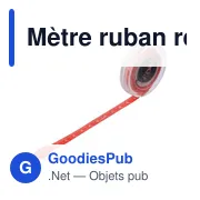 Mètre ruban rétractable en plastique Théo - Miniature 6