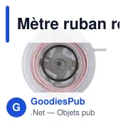 Mètre ruban rétractable en plastique Théo - Miniature 8