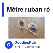 Mètre ruban rétractable en plastique Théo - Miniature 10