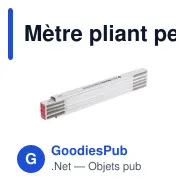 Mètre pliant personnalisable Metric WoodPro avec logo - Miniature 4