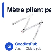 Mètre pliant personnalisable Metric WoodPro avec logo - Miniature 5