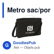 Sacoche porte-documents personnalisable avec logo - Metro - Miniature 1