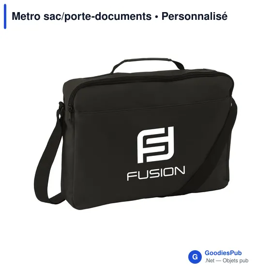 Sacoche porte-documents personnalisable avec logo - Metro - Image 1