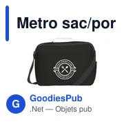 Sacoche porte-documents personnalisable avec logo - Metro - Miniature 3