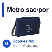 Sacoche porte-documents personnalisable avec logo - Metro - Miniature 4