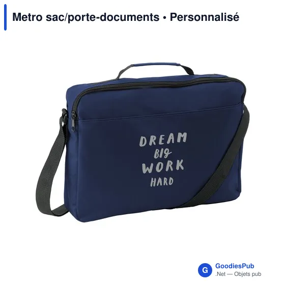 Sacoche porte-documents personnalisable avec logo - Metro - Image 4