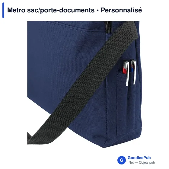 Sacoche porte-documents personnalisable avec logo - Metro - Image 5