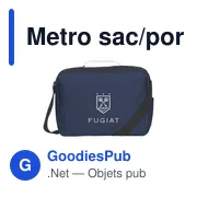 Sacoche porte-documents personnalisable avec logo - Metro - Miniature 6