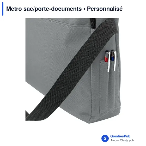 Sacoche porte-documents personnalisable avec logo - Metro - Image 7