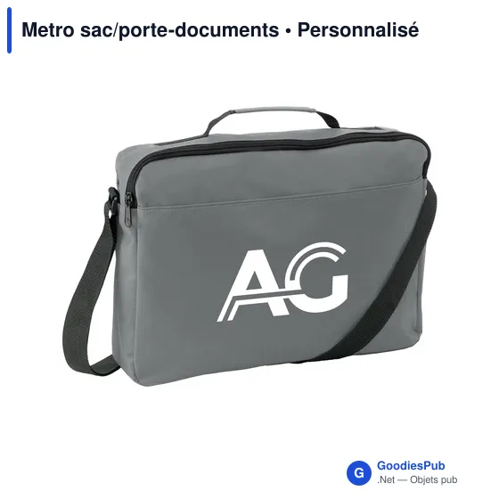 Sacoche porte-documents personnalisable avec logo - Metro - Image 8