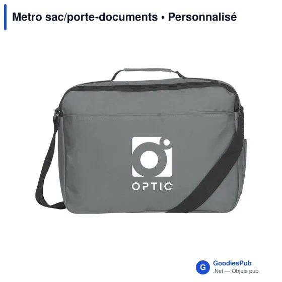 Sacoche porte-documents personnalisable avec logo - Metro - Image 9