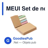 MEUI Set de notes en papier recyclé - Miniature 1