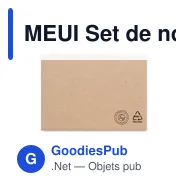 MEUI Set de notes en papier recyclé - Miniature 2