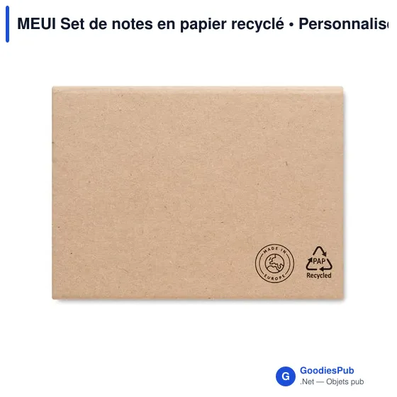 MEUI Set de notes en papier recyclé - Image 2