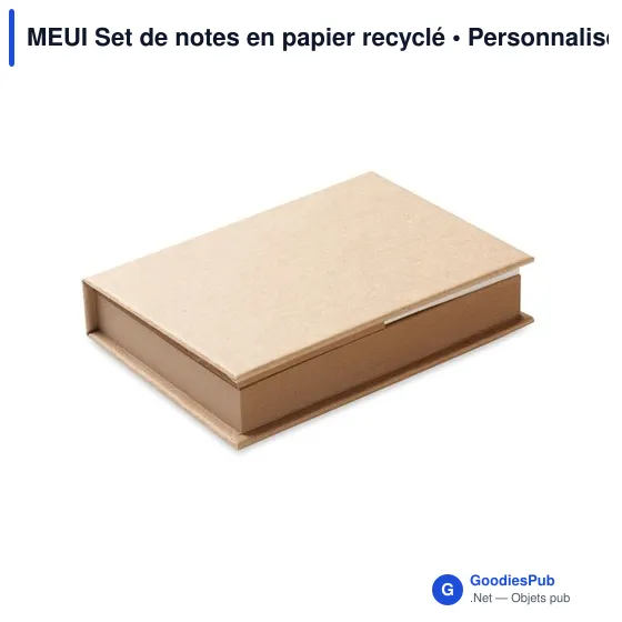 MEUI Set de notes en papier recyclé - Image 3