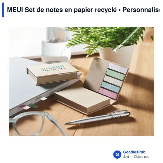 MEUI Set de notes en papier recyclé - Image 4