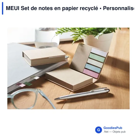 MEUI Set de notes en papier recyclé - Image 5