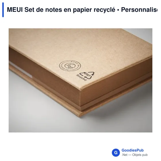 MEUI Set de notes en papier recyclé - Image 6