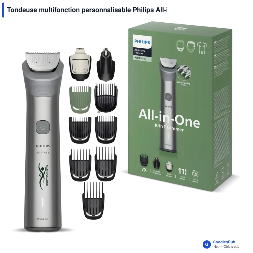 Tondeuse multifonction personnalisable Philips All-in-One avec logo - MG5921 - Image 1