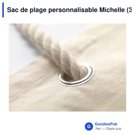Sac de plage personnalisable Michelle (340 g/m²) avec logo