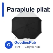 Parapluie pliable personnalisable Michigan avec logo - 21 inch - Miniature 12