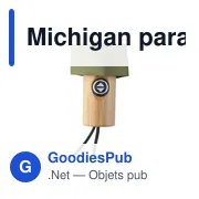 Parapluie pliable personnalisable Michigan avec logo - 21 inch - Miniature 4