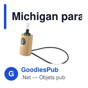 Parapluie pliable personnalisable Michigan avec logo - 21 inch - Miniature 5