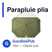 Parapluie pliable personnalisable Michigan avec logo - 21 inch - Miniature 6