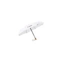 Variante blanc - Parapluie pliable personnalisable Michigan avec logo - 21 inch