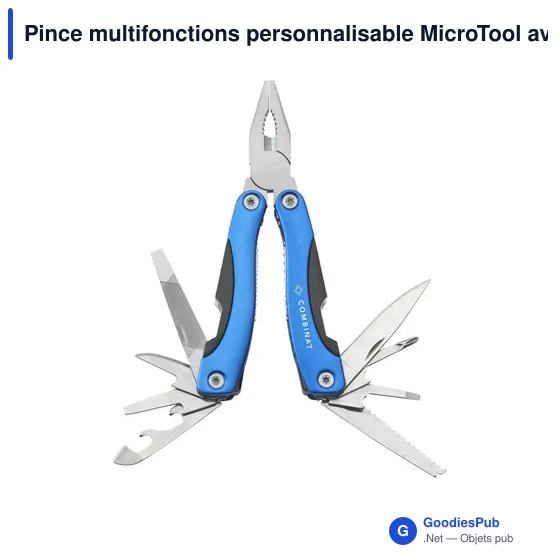 Pince multifonctions personnalisable MicroTool avec logo - Image 2
