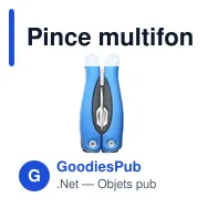 Pince multifonctions personnalisable MicroTool avec logo - Miniature 6