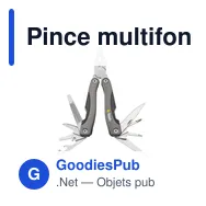Pince multifonctions personnalisable MicroTool avec logo - Miniature 8