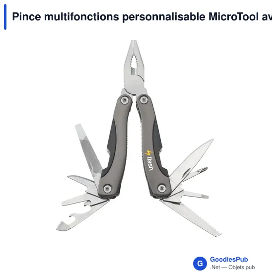 Pince multifonctions personnalisable MicroTool avec logo - Image 8