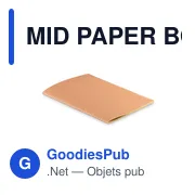 MID PAPER BOOK Carnet A5 couv en carton - Miniature 1