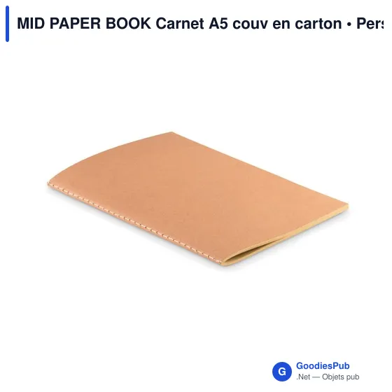 MID PAPER BOOK Carnet A5 couv en carton - Image 1