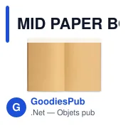 MID PAPER BOOK Carnet A5 couv en carton - Miniature 2