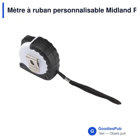 Mètre à ruban personnalisable Midland Recycled 5 mètres avec logo