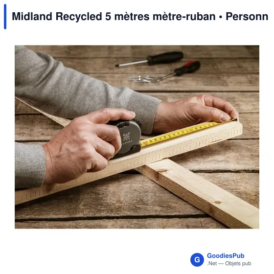 Mètre à ruban personnalisable Midland Recycled 5 mètres avec logo - Image 11
