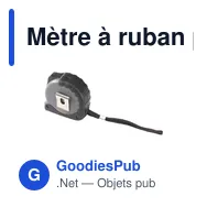 Mètre à ruban personnalisable Midland Recycled 5 mètres avec logo - Miniature 6