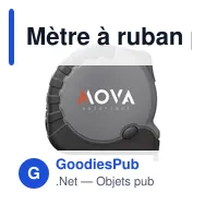 Mètre à ruban personnalisable Midland Recycled 5 mètres avec logo - Miniature 7