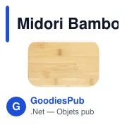 Boîte à lunch personnalisable Midori Bamboo avec logo - Miniature 8